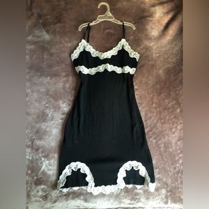 Black mini dress